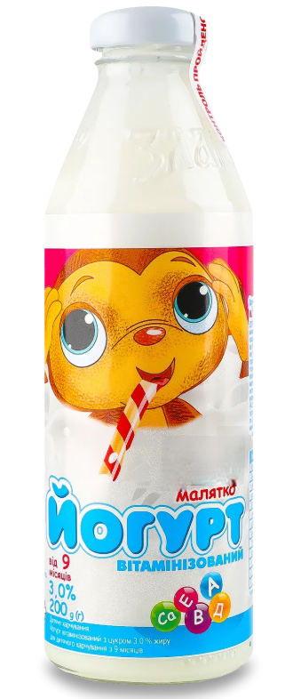 Йогурт питний для дитячого харчування